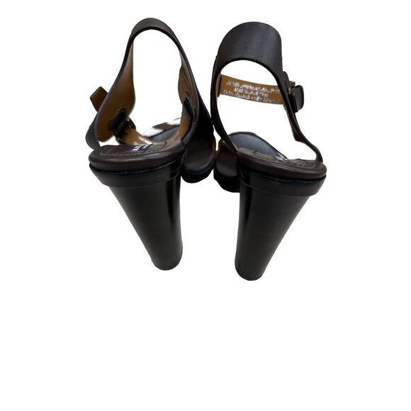 Ralph Lauren women’s brown, tan zebra shoe heels 4-inch-tall size 8 SKU 2929 - Picture 3 of 14